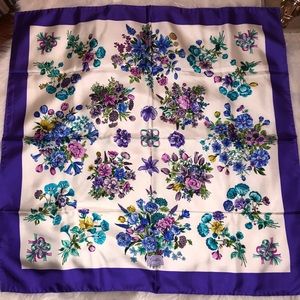 Gucci Silk Floral Scarf